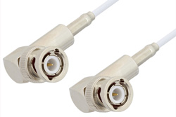 PE3351LF - BNC オス 直角 〜 BNC オス 直角ケーブル、RG188 同軸、鉛フリーはんだ