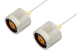 PE34144LF - N オス 〜 N オス ケーブル、PE-SR047AL 同軸、鉛フリーはんだ