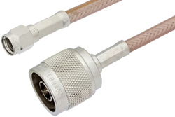 PE34323 - 逆極性 SMA オス 〜 N オス ケーブル、RG400 同軸