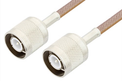 PE34453LF - SC オス 〜 SC オス ケーブル、RG400 同軸、鉛フリーはんだ