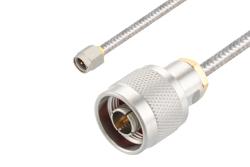 PE3448LF - SMA オス 〜 N オス ケーブル、PE-SR402FL 同軸、鉛フリーはんだ