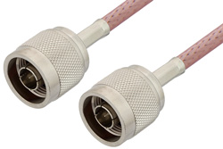 PE3455LF - N オス 〜 N オス ケーブル、RG142 同軸、鉛フリーはんだ
