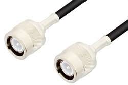 PE3457LF - C オス 〜 C オス ケーブル、RG58 同軸、鉛フリーはんだ