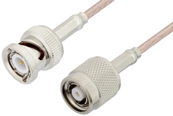 PE35237 - 逆極性 TNC オス 〜 BNC オス ケーブル、RG316 同軸