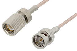 PE36129 - 75 Ω 1.6/5.6 プラグ 〜 75 Ω BNC オス ケーブル、75 Ω RG179 同軸