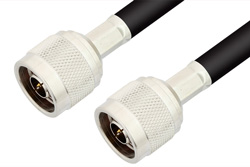 PE3612LF - 75 Ω N オス 〜 75 Ω N オス ケーブル、75 Ω RG6 同軸、鉛フリーはんだ