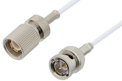 PE36131 - 75 Ω 1.6/5.6 プラグ 〜 75 Ω BNC オス ケーブル、75 Ω RG187 同軸