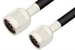 PE3616LF - 75 Ω N オス 〜 75 Ω N オス ケーブル、75 Ω RG11 同軸、鉛フリーはんだ