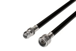 PE37950 - N オス 〜 N メス、表面刻み付ケーブル、PE-C400 同軸