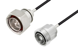 PE37960 - 7/16 DIN オス 〜 7/16 DIN メス ケーブル、PE-C195 同軸