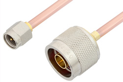 PE3887 - SMA オス 〜 N オス ケーブル、RG402 同軸
