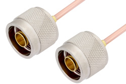 PE3920LF - N オス 〜 N オス ケーブル、RG405 同軸、鉛フリーはんだ