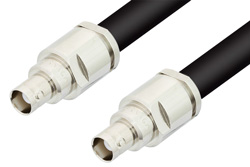 PE3953LF - BNC メス 〜 BNC メス ケーブル、RG214 同軸、鉛フリーはんだ