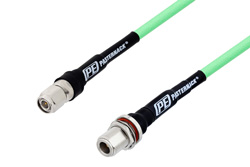 PE3C1084 - N メス バルクヘッド 〜 TNC オス、低損失テストケーブル、PE-P300LL 同軸