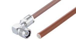 PE3C1634 - C オス 直角 ～ 終端未処理ケーブル, RG393 同軸