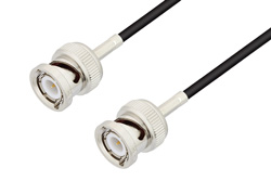 PE3C2295LF - BNC オス 〜 BNC オス ケーブル、RG174 同軸、鉛フリーはんだ
