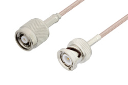 PE3C3414 - 逆極性 TNC オス 〜 BNC オス ケーブル、RG316 同軸