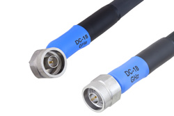 PE3C4006 - Handheld RF Analyzer Rugged Phase Stable Cable  N オス 〜 N オス 直角ケーブル、PE-FF430 同軸