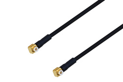 PE3C4065 - スナップオン MMBX プラグ 直角 〜 スナップオン MMBX プラグ 直角ケーブル、PE-SR405FLJ 同軸