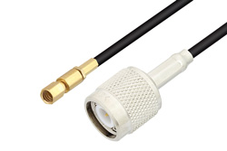 PE3C4434 - SSMC プラグ 〜 TNC オス、低損失ケーブル、LMR-100 同軸