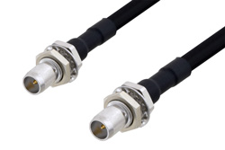 PE3C4899 - スライドオン BMA プラグ バルクヘッド 〜 スライドオン BMA プラグ バルクヘッドケーブル、PE-SR402FLJ 同軸