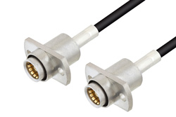 PE3C4922 - スライドオン BMA ジャック 2ホールパネル 〜 スライドオン BMA ジャック 2ホールパネルケーブル、LMR-100 同軸