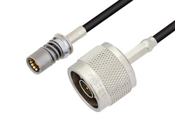 PE3C4930 - スナップオン BMA ジャック 〜 N オス ケーブル、LMR-100 同軸