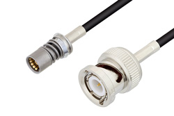 PE3C4934 - スナップオン BMA ジャック 〜 BNC オス ケーブル、LMR-100 同軸