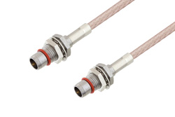 PE3C4936 - スライドオン BMA プラグ バルクヘッド 〜 スライドオン BMA プラグ バルクヘッドケーブル、RG316 同軸