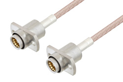 PE3C4937 - スライドオン BMA ジャック 2ホールパネル 〜 スライドオン BMA ジャック 2ホールパネルケーブル、RG316 同軸