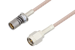 PE3C4941 - スナップオン BMA ジャック 〜 SMA オス ケーブル、RG316 同軸