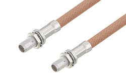 PE3C4950 - スライドオン BMA プラグ バルクヘッド 〜 スライドオン BMA プラグ バルクヘッドケーブル、RG400 同軸