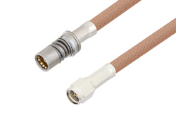 PE3C4956 - スナップオン BMA ジャック 〜 SMA オス ケーブル、RG400 同軸