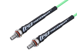 PE3C5247 - SMA メス バルクヘッド 〜 SMA メス バルクヘッド、低損失ケーブル、PE-P160LL 同軸