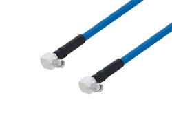 PE3C6208 - プレナム SMA オス直角 〜 SMA オス直角 低 PIM ケーブル、SPP-250-LLPL 同軸 Times Microwave 製品使用