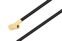 PE3C7425 - SSMB Plug Right Angle to Straight Cut Lead Cable Using RG316 Coax