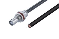 PE3C7719 - MHV メス バルクヘッド ～ カットリード線, ケーブル 75 Ω RG59 同軸