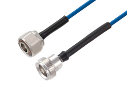 PE3C7951 - 4.1/9.5 Mini DIN オス ～ 4.1/9.5 Mini DIN メス 低PIM ケーブル,  TFT-402 同軸,  Times Microwave 製品