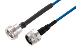 PE3C8289 - 4.1/9.5 Mini DIN メス ～ N オス 低 PIM, ケーブル TFT-402-LF 同軸, Times Microwave 構成品