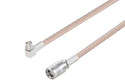 PE3C9862 - SMP プラグ 直角 ～ SMB プラグ, RG316 同軸ケーブル