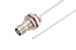 PE3C9881 - TNC メス バルクヘッド 〜 終端処理無し ケーブル, PE-SR402FL 同軸