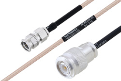 PE3M0096 - MIL-DTL-17 SMA オス 〜 TNC オス ケーブル、M17/113-RG316 同軸
