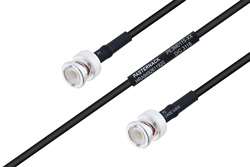 PE3M0115 - MIL-DTL-17 BNC オス 〜 BNC オス ケーブル、M17/28-RG58 同軸