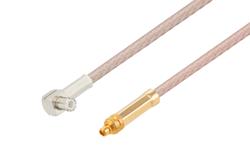 PE3W06043 - MCX プラグ 直角 〜 MMCX プラグ ケーブル、RG316-DS 同軸