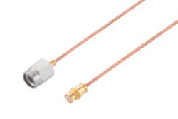PE3W07992 - SSMA オス 〜 SMP メス ケーブル、PE-047SR 同軸