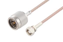 PE3W16576 - 75 Ω SMC プラグ ～ 75 Ω TNC オス ケーブル, 75 Ω RG179 同軸