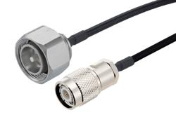 PE3W16690 - TNC オス ～ 4.3-10 オス ケーブル, PE-SR402FLJ 同軸