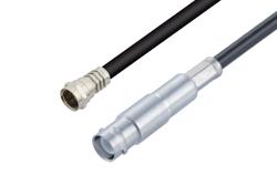 PE3W16800 - 50 Ω SHV ジャック ～ 75 Ω F オス ケーブル, 75 Ω RG59 同軸