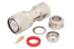 PE4182 - HN オス コネクタ、クランプ/はんだ接続、RG213、RG214、RG8、RG9、RG225、RG393