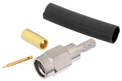 PE4184 - SSMA オス コネクタ、はんだ接続、RG174、RG316、RG188